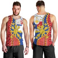 Philippines Independence Day Men Tank Top Pilipinas Sun Stars Igorot Pattern