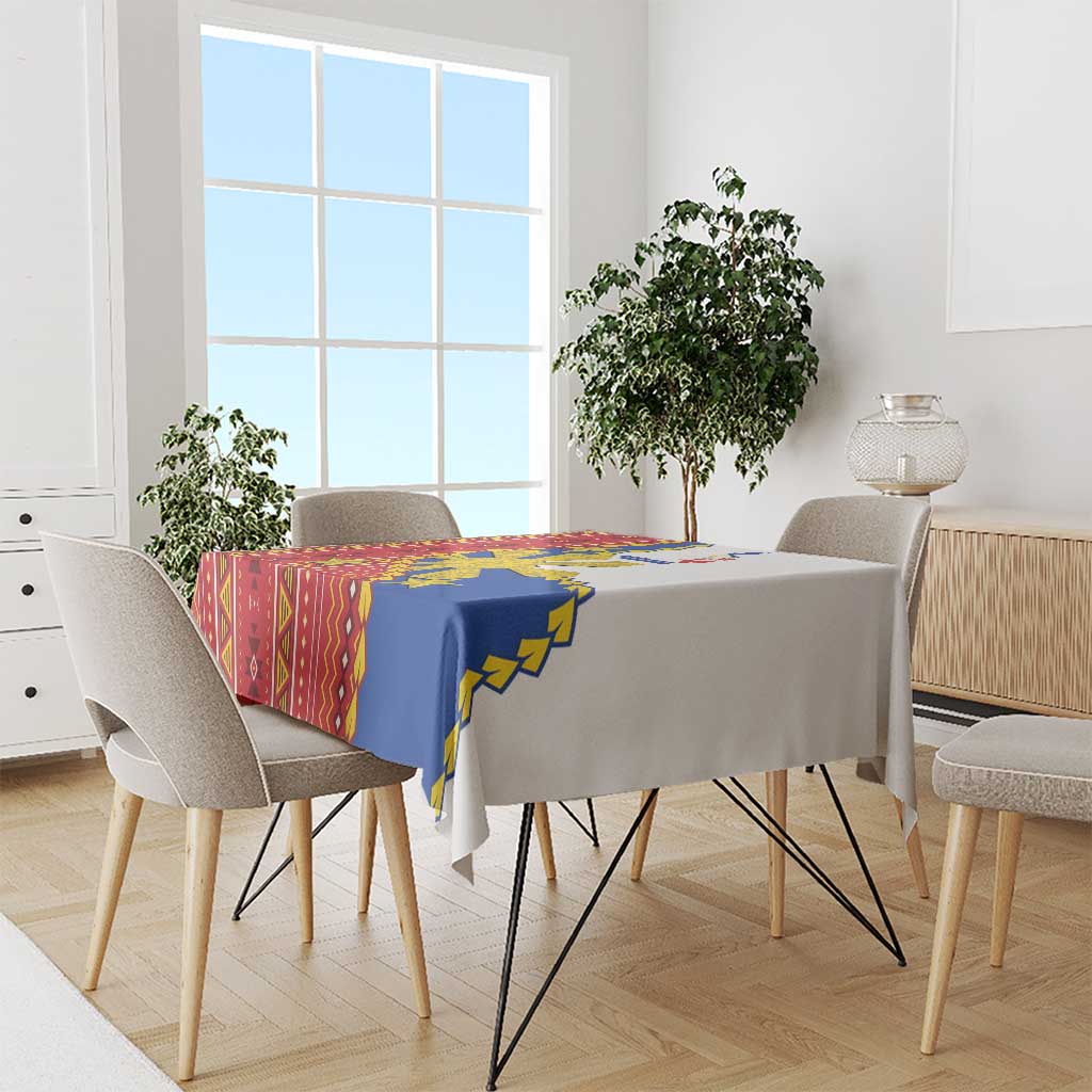 Philippines Independence Day Tablecloth Pilipinas Sun Stars Igorot Pattern