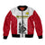 New Caledonia Football Bomber Jacket Polynesian Pattern Sporty Style LT14 Unisex Red - Polynesian Pride