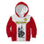 New Caledonia Football Kid Hoodie Polynesian Pattern Sporty Style LT14 Hoodie Red - Polynesian Pride