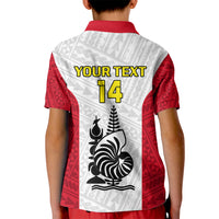 Personalised New Caledonia Football Kid Polo Shirt Polynesian Pattern Sporty Style LT14 - Polynesian Pride