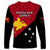 Papua New Guinea Football Long Sleeve Shirt Go PNG Polynesian Pattern Sporty Style LT14 - Polynesian Pride