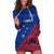 Samoa Football Hoodie Dress Samoan Coat Of Arm Polynesian Sporty Style LT14 Blue - Polynesian Pride