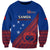 Samoa Football Sweatshirt Samoan Coat Of Arm Polynesian Sporty Style LT14 Unisex Blue - Polynesian Pride