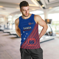 Personalised Samoa Football Men Tank Top Samoan Coat Of Arm Polynesian Sporty Style LT14 - Polynesian Pride