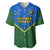 Solomon Islands Football Baseball Jersey Polynesian Pattern Sporty Style LT14 Green - Polynesian Pride