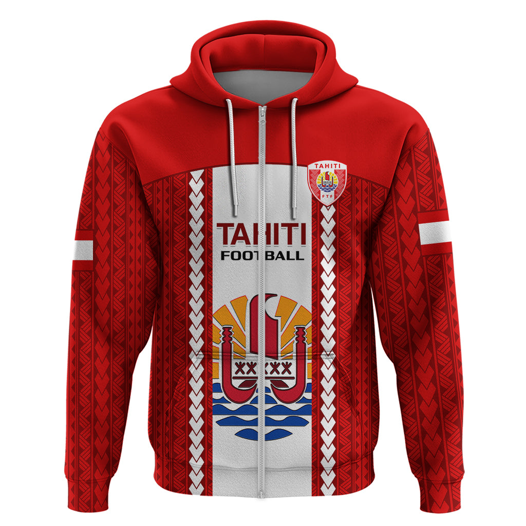 Tahitian Football Hoodie Tahiti Coat of Arm Polynesian Sporty Style LT14 - Polynesian Pride