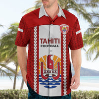 Personalised Tahitian Football Hawaiian Shirt Tahiti Coat Of Arm Polynesian Sporty Style LT14 - Polynesian Pride