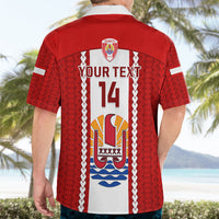 Personalised Tahitian Football Hawaiian Shirt Tahiti Coat Of Arm Polynesian Sporty Style LT14 - Polynesian Pride