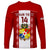 Personalised Tonga Football Long Sleeve Shirt Tongan Ngatu Pattern Sporty Style LT14 - Polynesian Pride