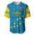 Tuvalu Islands Football Baseball Jersey Polynesian Pattern Sporty Style LT14 Blue - Polynesian Pride