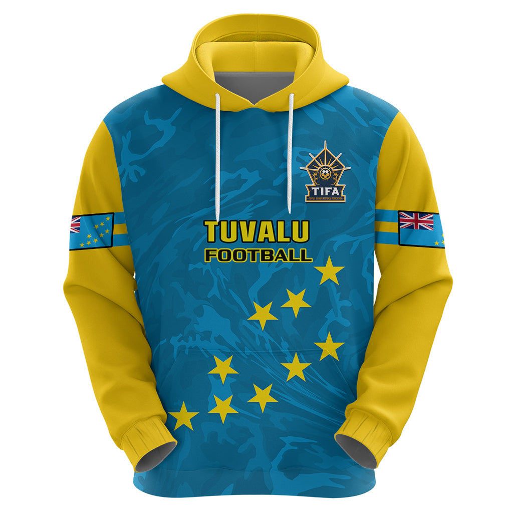 Tuvalu Islands Football Hoodie Polynesian Pattern Sporty Style LT14 - Polynesian Pride