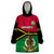 Vanuatu Football Wearable Blanket Hoodie Vanuatuan Coat Of Arm Polynesian Flag Style LT14 One Size Red - Polynesian Pride