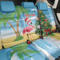 Flamingo Hawaii Summer Christmas Personalized Back Car Seat Cover Mele Kalikimaka Beachy Vibes