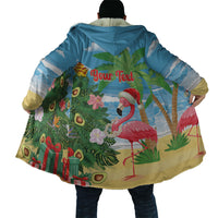 Flamingo Hawaii Summer Christmas Personalized Cloak Mele Kalikimaka Beachy Vibes