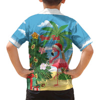 Flamingo Hawaii Summer Christmas Personalized Hawaiian Shirt Mele Kalikimaka Beachy Vibes