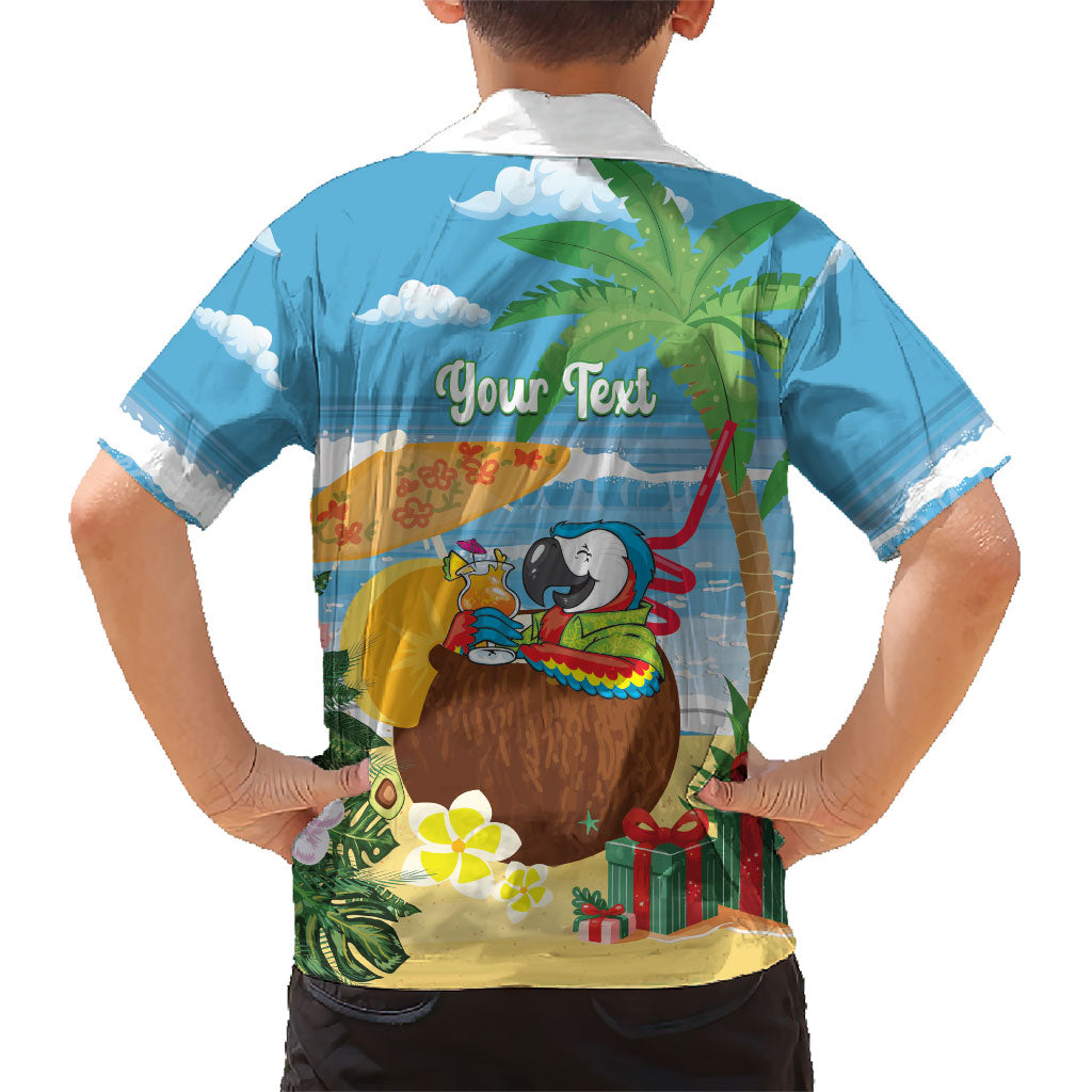 Chilling Parrot Hawaii Summer Christmas Personalized Family Matching Tank Maxi Dress and Hawaiian Shirt It's 5 O'Clock Somewhere Beachy Vibes