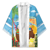 Chilling Parrot Hawaii Summer Christmas Personalized Kimono It's 5 O'Clock Somewhere Beachy Vibes