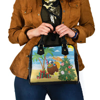 Chilling Parrot Hawaii Summer Christmas Personalized Shoulder Handbag It's 5 O'Clock Somewhere Beachy Vibes