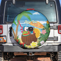 Chilling Parrot Hawaii Summer Christmas Personalized Spare Tire Cover It's 5 O'Clock Somewhere Beachy Vibes