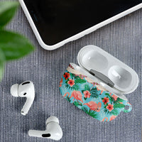 Flamingo Hawaii Summer AirPods Case Hawaiian Lei Pakala Motifs Tropical Style