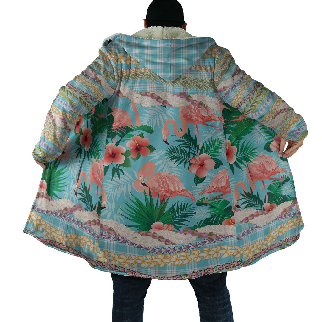 Flamingo Hawaii Summer Cloak Hawaiian Lei Pakala Motifs Tropical Style