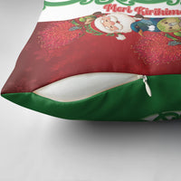 Meri Kirihimete New Zealand Pillow Cover Cute Santa NZ Animals and Pohutukawa
