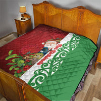Meri Kirihimete New Zealand Quilt Cute Santa NZ Animals and Pohutukawa