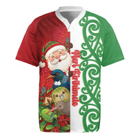 Meri Kirihimete New Zealand Personalised Rugby Jersey Cute Santa NZ Animals and Pohutukawa