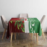 Meri Kirihimete New Zealand Tablecloth Cute Santa NZ Animals and Pohutukawa