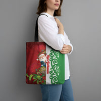 Meri Kirihimete New Zealand Tote Bag Cute Santa NZ Animals and Pohutukawa