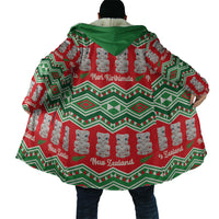 New Zealand Christmas In July Cloak Meri Kirihimete Hei Tiki Taniko Motifs Seamless