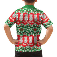 New Zealand Christmas In July Hawaiian Shirt Meri Kirihimete Hei Tiki Taniko Motifs Seamless