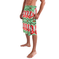 New Zealand Christmas In July Lavalava Meri Kirihimete Hei Tiki Taniko Motifs Seamless