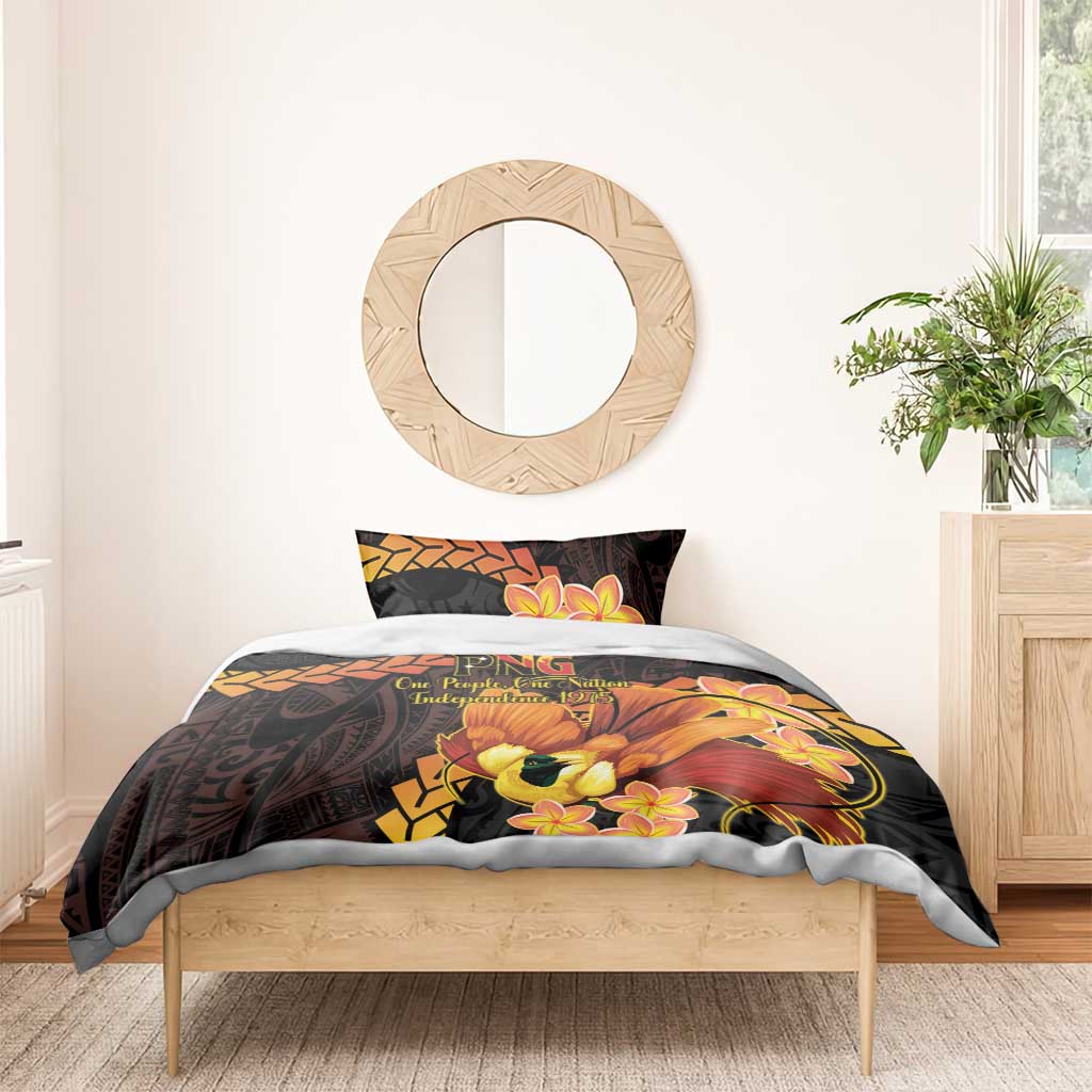 Papua New Guinea Independence Day Bedding Set 50th Anniversary Papua Niu Gini Bird Of Paradise LT14