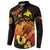 Papua New Guinea Independence Day Button Sweatshirt 50th Anniversary Papua Niu Gini Bird Of Paradise LT14