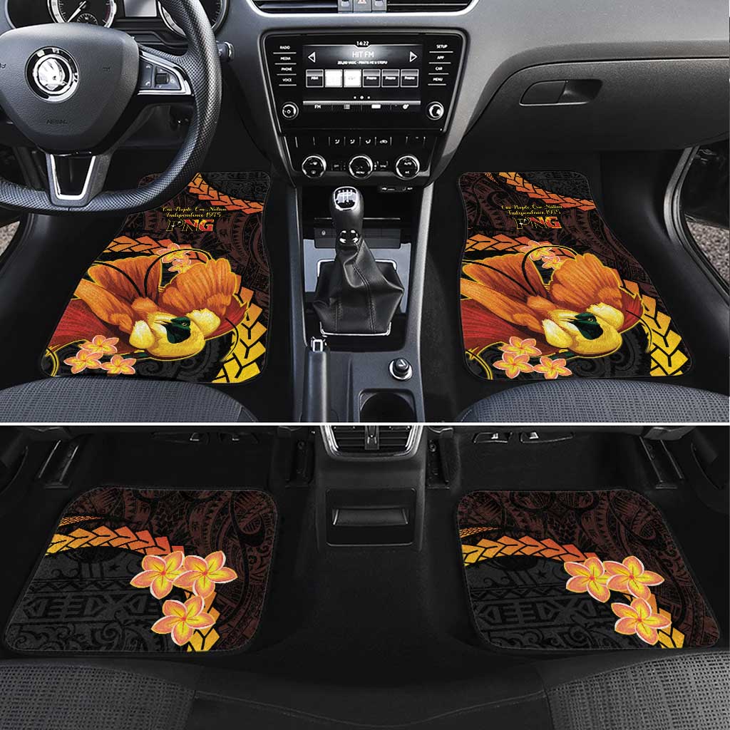 Papua New Guinea Independence Day Car Mats 49th Anniversary Papua Niu Gini Bird Of Paradise