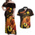 Papua New Guinea Independence Day Couples Matching Off Shoulder Maxi Dress and Hawaiian Shirt 49th Anniversary Papua Niu Gini Bird Of Paradise