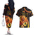 Papua New Guinea Independence Day Couples Matching Off The Shoulder Long Sleeve Dress and Hawaiian Shirt 50th Anniversary Papua Niu Gini Bird Of Paradise LT14