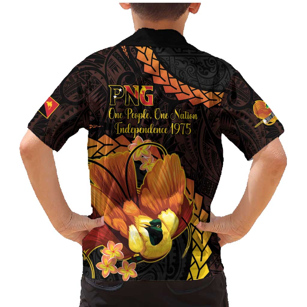 Papua New Guinea Independence Day Family Matching Mermaid Dress and Hawaiian Shirt 50th Anniversary Papua Niu Gini Bird Of Paradise LT14