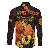 Papua New Guinea Independence Day Family Matching Mermaid Dress and Hawaiian Shirt 50th Anniversary Papua Niu Gini Bird Of Paradise LT14