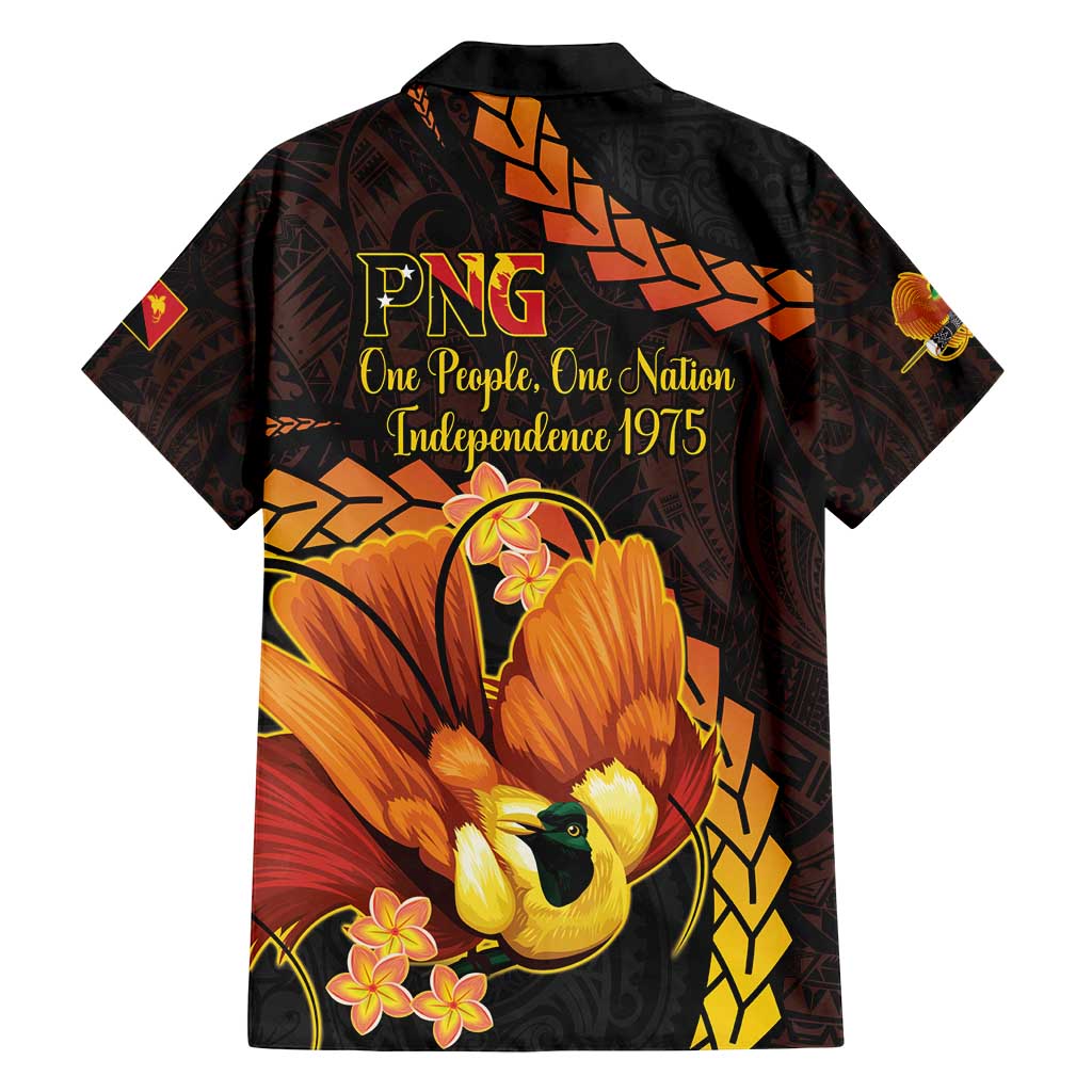 Papua New Guinea Independence Day Family Matching Off Shoulder Maxi Dress and Hawaiian Shirt 50th Anniversary Papua Niu Gini Bird Of Paradise LT14