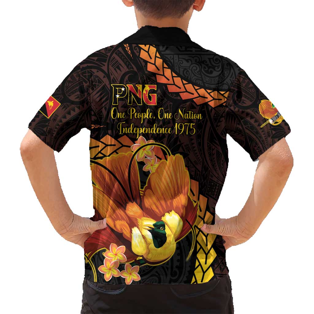 Papua New Guinea Independence Day Family Matching Tank Maxi Dress and Hawaiian Shirt 50th Anniversary Papua Niu Gini Bird Of Paradise LT14