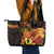 Papua New Guinea Independence Day Leather Tote Bag 50th Anniversary Papua Niu Gini Bird Of Paradise LT14