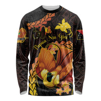 Papua New Guinea Independence Day Long Sleeve Shirt 50th Anniversary Papua Niu Gini Bird Of Paradise LT14