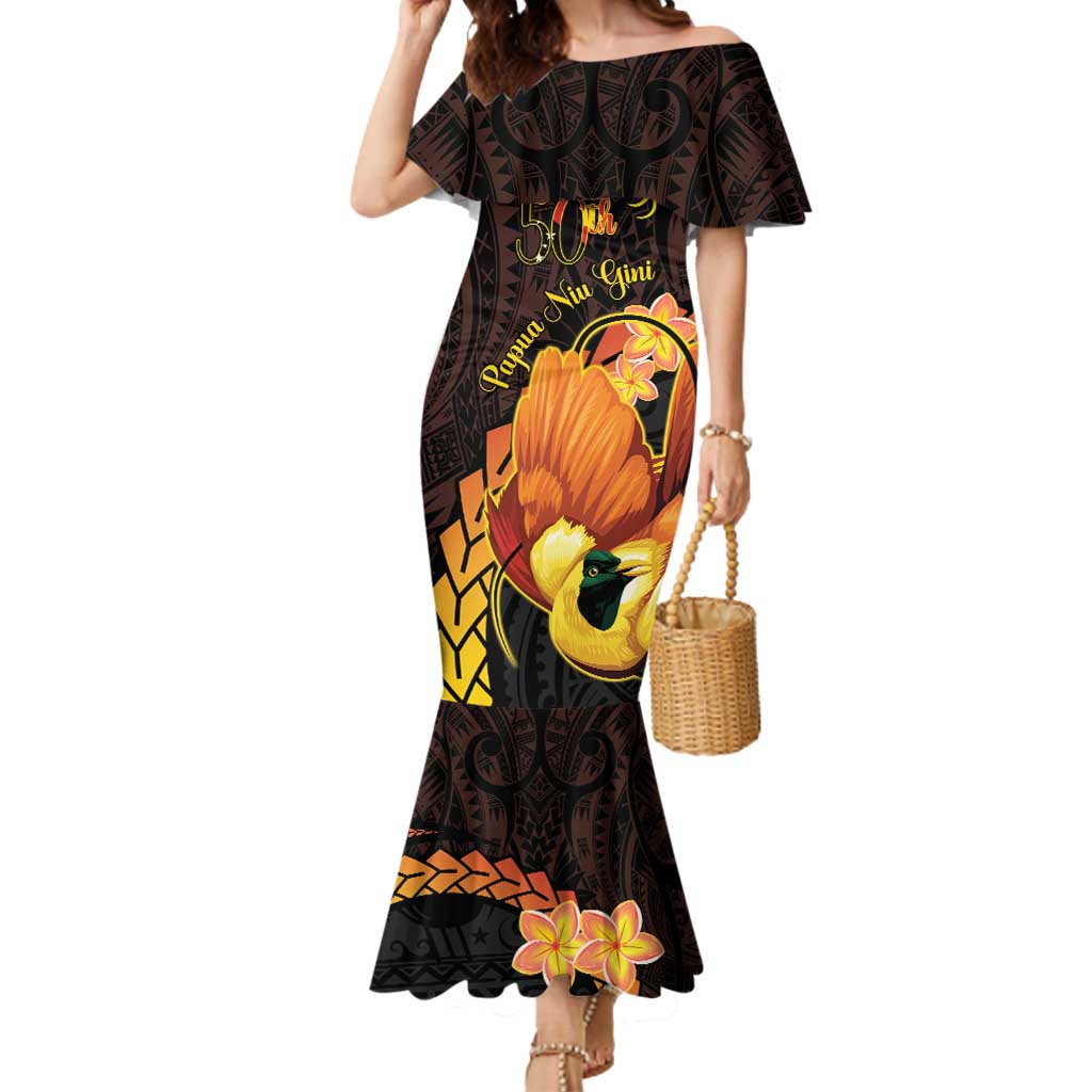 Papua New Guinea Independence Day Mermaid Dress 50th Anniversary Papua Niu Gini Bird Of Paradise LT14