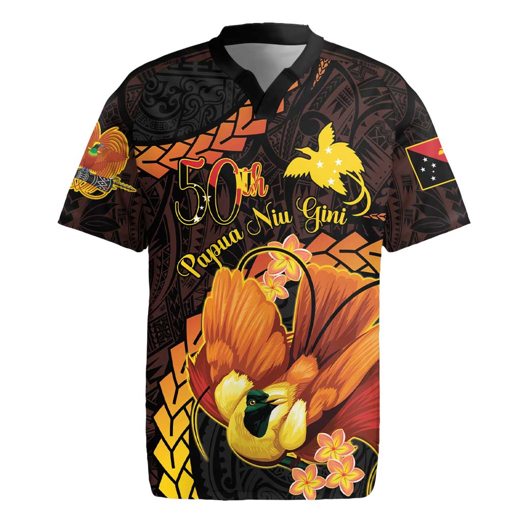 Papua New Guinea Independence Day Rugby Jersey 50th Anniversary Papua Niu Gini Bird Of Paradise LT14
