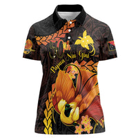 Papua New Guinea Independence Day Women Polo Shirt 50th Anniversary Papua Niu Gini Bird Of Paradise LT14