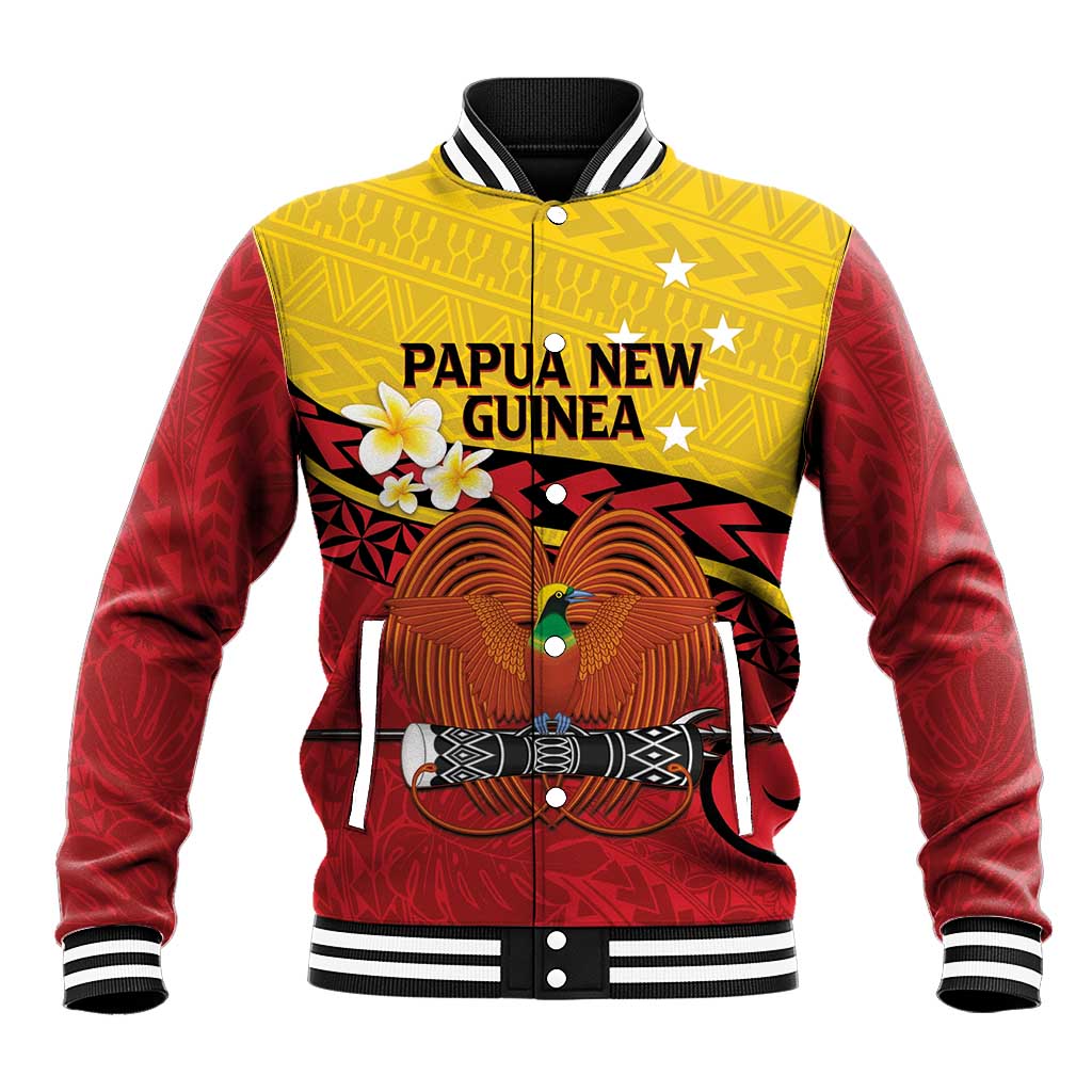 Papua New Guinea Independence Day Baseball Jacket Since 1975 Unity In Diversity LT14 Unisex Red - Polynesian Pride