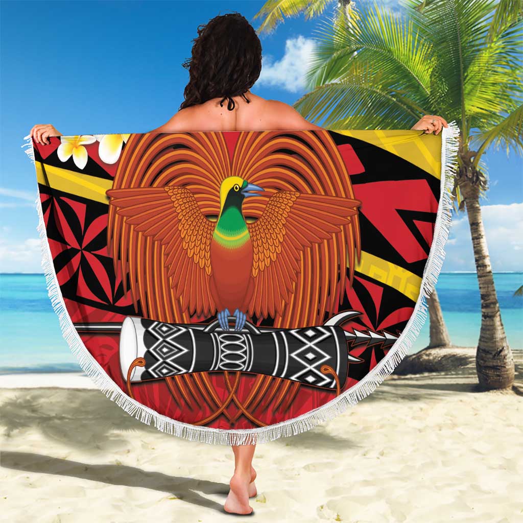 Papua New Guinea Independence Day Beach Blanket Since 1975 Unity In Diversity LT14 - Polynesian Pride
